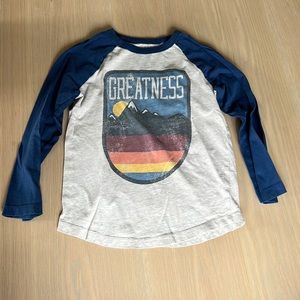 Size 5-6 mountain tee shirt long sleeve